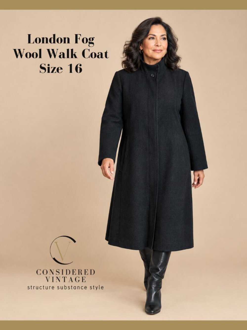 ✨ PREMIUM LONDON FOG "JOSEPHINE" WOOL & SILK WALK COAT ✨